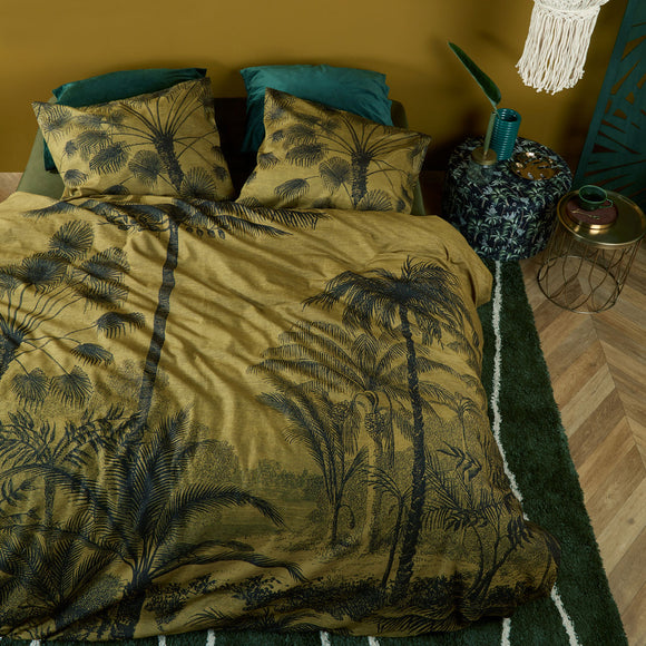 NNEDSZ Bedding House Tour du Monde Ochre Cotton Quilt Cover Set Queen