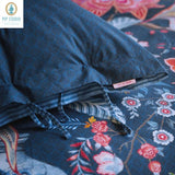 NNEDSZ Studio Tree of Life Dark Blue 100% Cotton Quilt Cover Set Queen