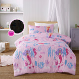 NNEDSZ Glow in the Dark Under the Sea Quilt Cover Set Single