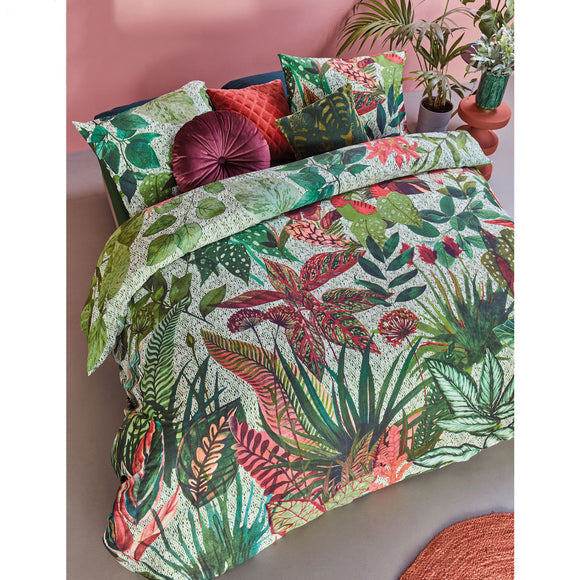 NNEDSZ Bedding House Wildwood Green Cotton Quilt Cover Set Queen
