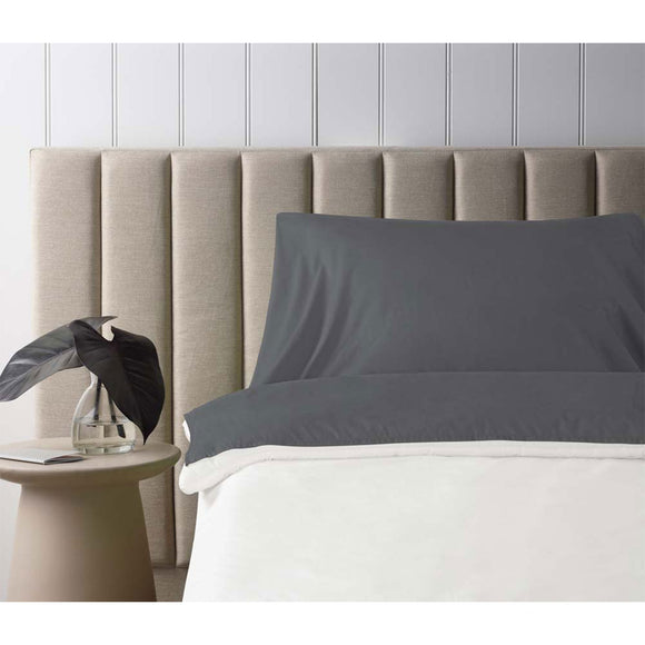 NNEDSZ Accessorize Self Tanning Polyester Cotton Sheet Protector 145cm x 220cm Charcoal