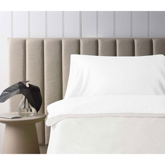 NNEDSZ Accessorize Self Tanning Polyester Cotton Sheet Protector 145cm x 220cm White