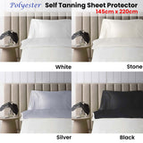 NNEDSZ Accessorize Self Tanning Polyester Sheet Protector 145cm x 220cm White