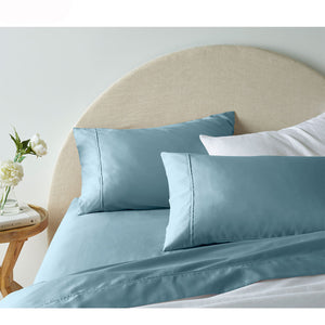 NNEDSZ Accessorize 1900TC Cotton Rich Sheet Set Blue Queen