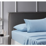 NNEDSZ Accessorize Cotton Flannelette Sheet Set Blue Single