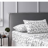 NNEDSZ Accessorize Cotton Flannelette Sheet Set Botanical Single