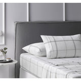 NNEDSZ Accessorize Cotton Flannelette Sheet Set Checkered Double