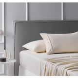 NNEDSZ Accessorize Cotton Flannelette Sheet Set Ivory Queen