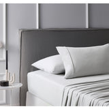 NNEDSZ Accessorize Cotton Flannelette Sheet Set Light Grey Single