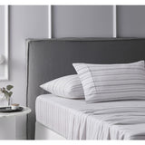 NNEDSZ Accessorize Cotton Flannelette Sheet Set Weathered Stripe - Single
