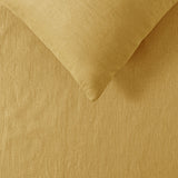 NNEDSZ Vintage Design Homewares 100% Linen Ochre Sheet Set King