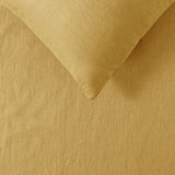 NNEDSZ Vintage Design Homewares 100% Linen Ochre Sheet Set Single