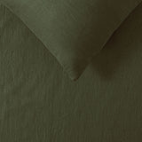NNEDSZ Vintage Design Homewares 100% Linen Olive Sheet Set Double