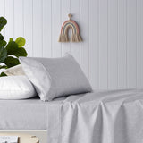 NNEDSZ Paws Grey Printed Microfibre Sheet Set Double