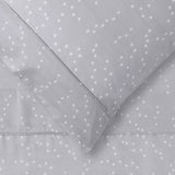 NNEDSZ Paws Grey Printed Microfibre Sheet Set Double