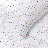 NNEDSZ Polka Multi Printed Microfibre Sheet Set Double