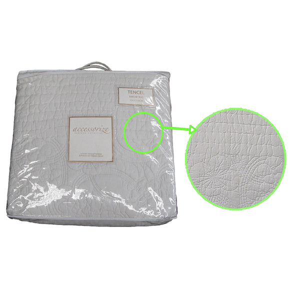 NNEDSZ Accessorize 380TC Tencel Throw Rug 120 x 210cm