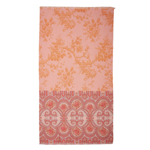 NNEDSZ Oilily Cotton Digital Print Large Towel Bright Rose
