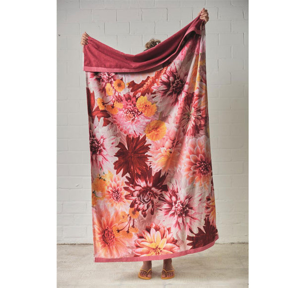NNEDSZ Bedding House Festival Multi Cotton Velour Beach Towel