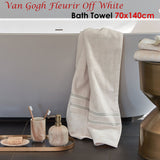 NNEDSZ Bedding House Van Gogh Fleurir Off White Bath Towel