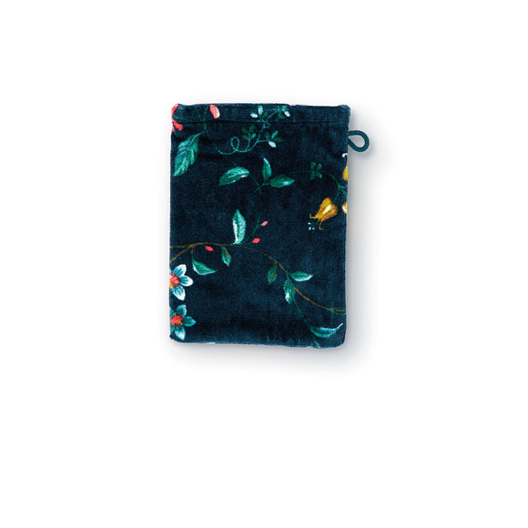 NNEDSZ Studio Les Fleurs Dark Blue Wash Mitt 16cm x 22cm