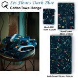 NNEDSZ Studio Les Fleurs Dark Blue Wash Mitt 16cm x 22cm