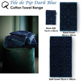 NNEDSZ Studio Tile de Dark Blue Wash Mitt 16cm x 22cm
