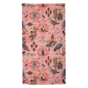 NNEDSZ Oilily Cotton Digital Print Large Towel Urker Fish Story