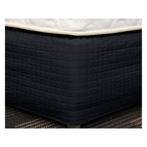 NNEDSZ Easy Fit Quilted Valance Black - Single