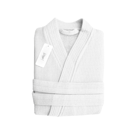 NNEDSZ Home Camila Cotton Waffle Bath Robe Cloud