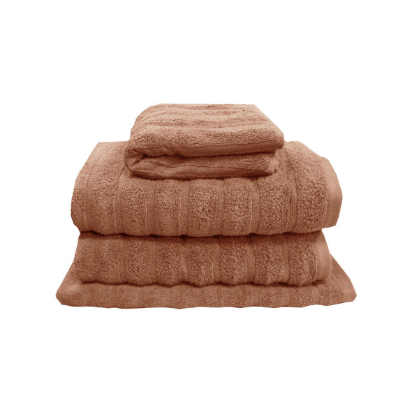 NNEDSZ Home Set of 4 George Collective Cotton Bath Towel Set Terracota