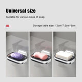NNEDSZ Portable Soap Holder Wall Storage Rack Organizer Bathroom Accessories Double Layer Holder