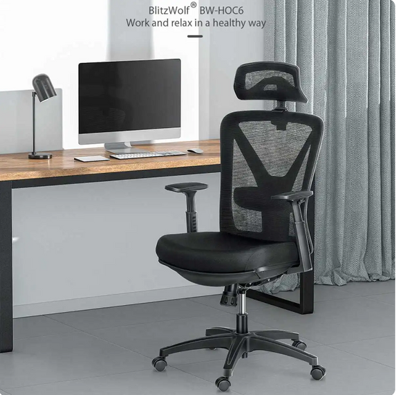 NNEDSZ BlitzWolf footrest/headrest/mesh/armrest office gaming chair