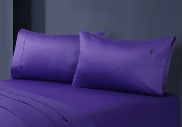 NNEDSZ 1000tc egyptian cotton pillowcase pair violet
