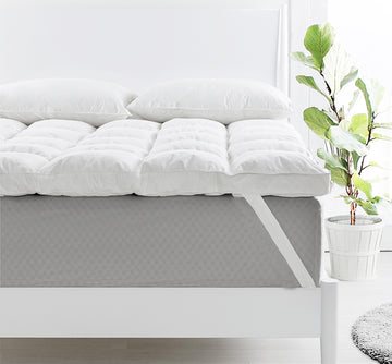 NNEDSZ duck feather down mattress topper 1800gsm king single