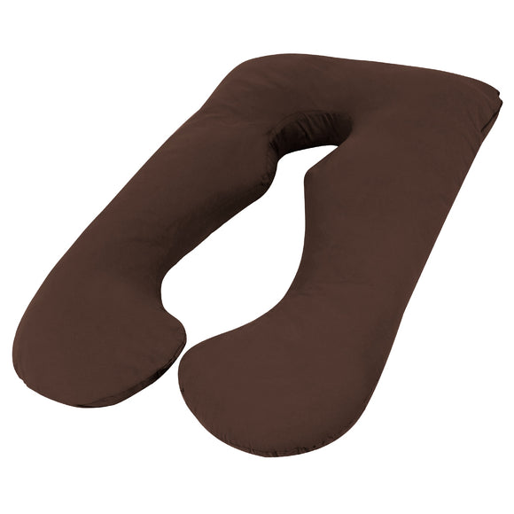 NNEDSZ Aus Made Maternity Pregnancy Nursing Sleeping Body Pillow Pillowcase Included Chocolate