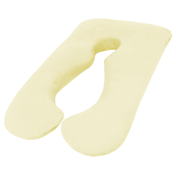 NNEDSZ Aus Made Maternity Pregnancy Nursing Sleeping Body Pillow Pillowcase Included Cream