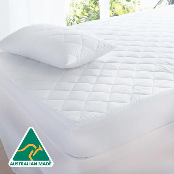 NNEDSZ Luxor Aus Made Fully Fitted Cotton Quilted Mattress Protector (Single)