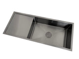 NNEDSZ 2022 Brushed brass gold Copper Gunmetal single long bowl drainer stainless steel 304 kitchen sink
