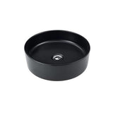NNEDSZ 2023 Matte Black matte white matte Pink Green Gold Copper Round 360 mm Dia top counter basin porcelain sink