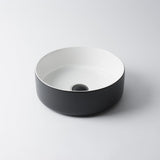 NNEDSZ 2023 Matte Black matte white matte Pink Green Gold Copper Round 360 mm Dia top counter basin porcelain sink