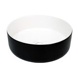 NNEDSZ 2023 Matte Black matte white matte Pink Green Gold Copper Round 360 mm Dia top counter basin porcelain sink