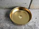 NNEDSZ 2023 Matte Black matte white matte Pink Green Gold Copper Round 360 mm Dia top counter basin porcelain sink