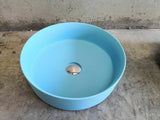 NNEDSZ 2023 Matte Black matte white matte Pink Green Gold Copper Round 360 mm Dia top counter basin porcelain sink