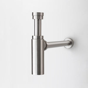 NNEDSZ 2023 Brushed Nickel p trap ROUND BOTTLE TRAP 32/40 mm WASTE for wall hung basin vanit