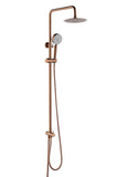 NNEDSZ 2023 Brushed Rose Gold Copper Solid Stainless Steel 304 made shower set w diverter 200 mm head sprayer hand held head