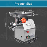 NNEDSZ 1.63HP Commercial Meat Mincer- Electric Grinder & Sausage Maker Filler 1200W