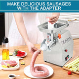 NNEDSZ 1.63HP Commercial Meat Mincer- Electric Grinder & Sausage Maker Filler 1200W