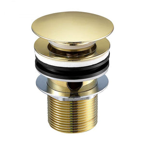 NNEDSZ 2020 new Burnished Brass gold Brushed Pop Up Waste Plug 40 mm NO Overflow