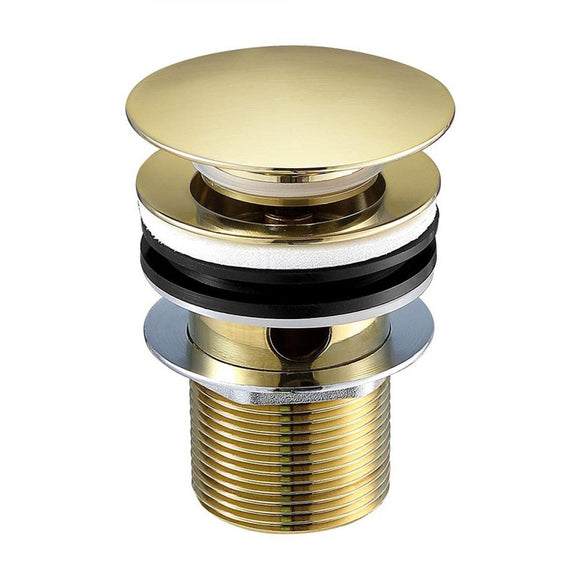 NNEDSZ 2020 new Burnished Brass gold Brushed Pop Up Waste Plug 40 mm NO Overflow